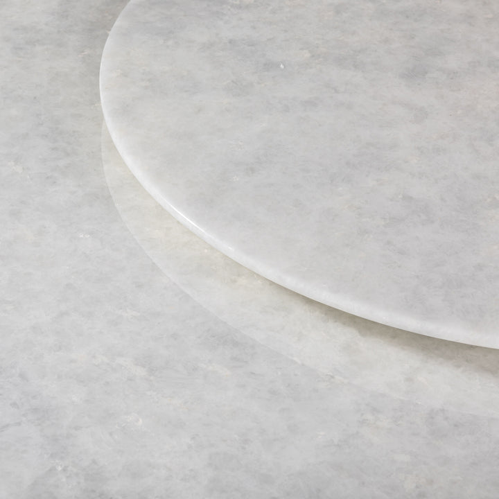 Round Dining Table, White