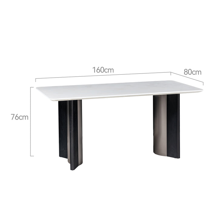 Dining Table, Fendi White