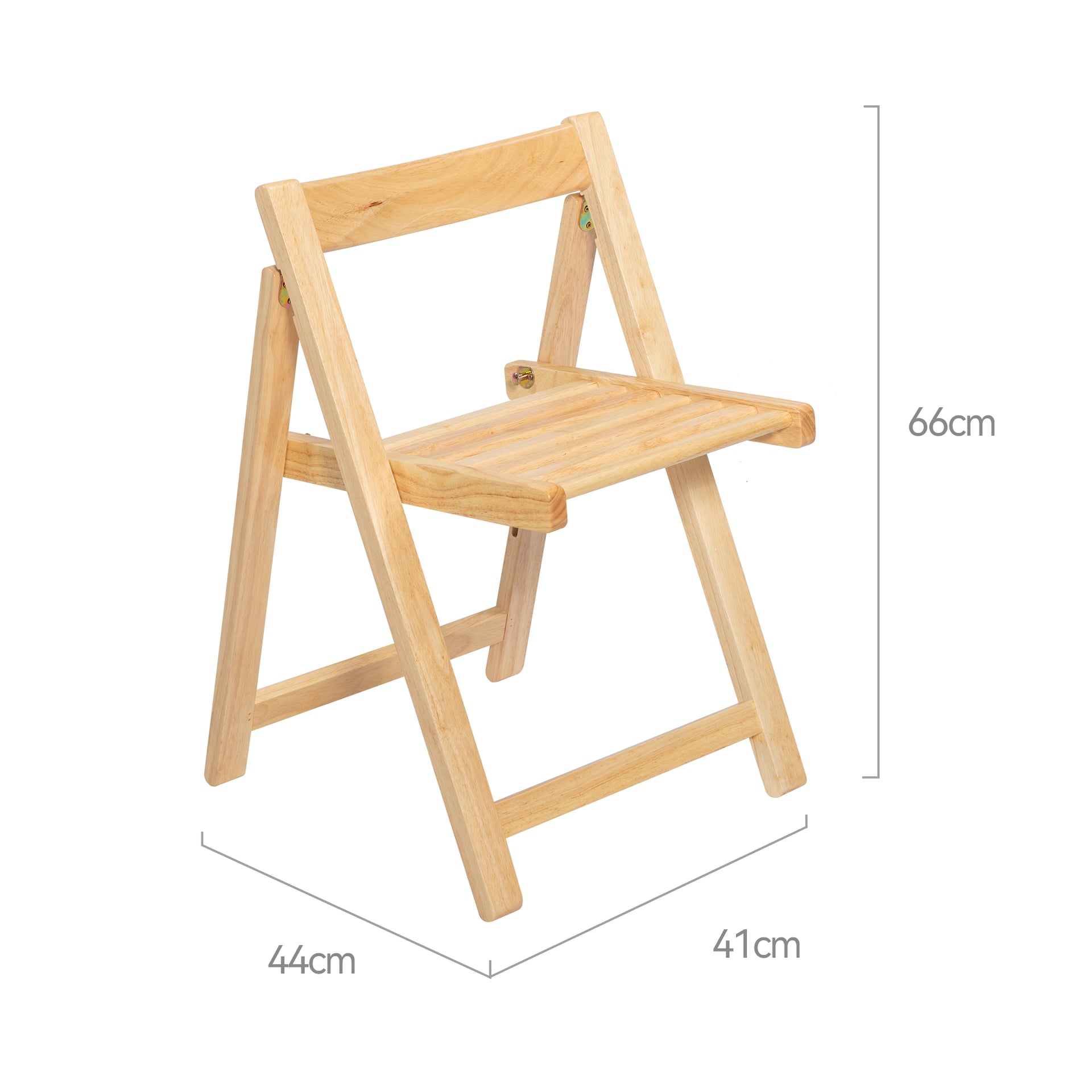 Lecce Foldable Dining Chair, Wood, Set of 2