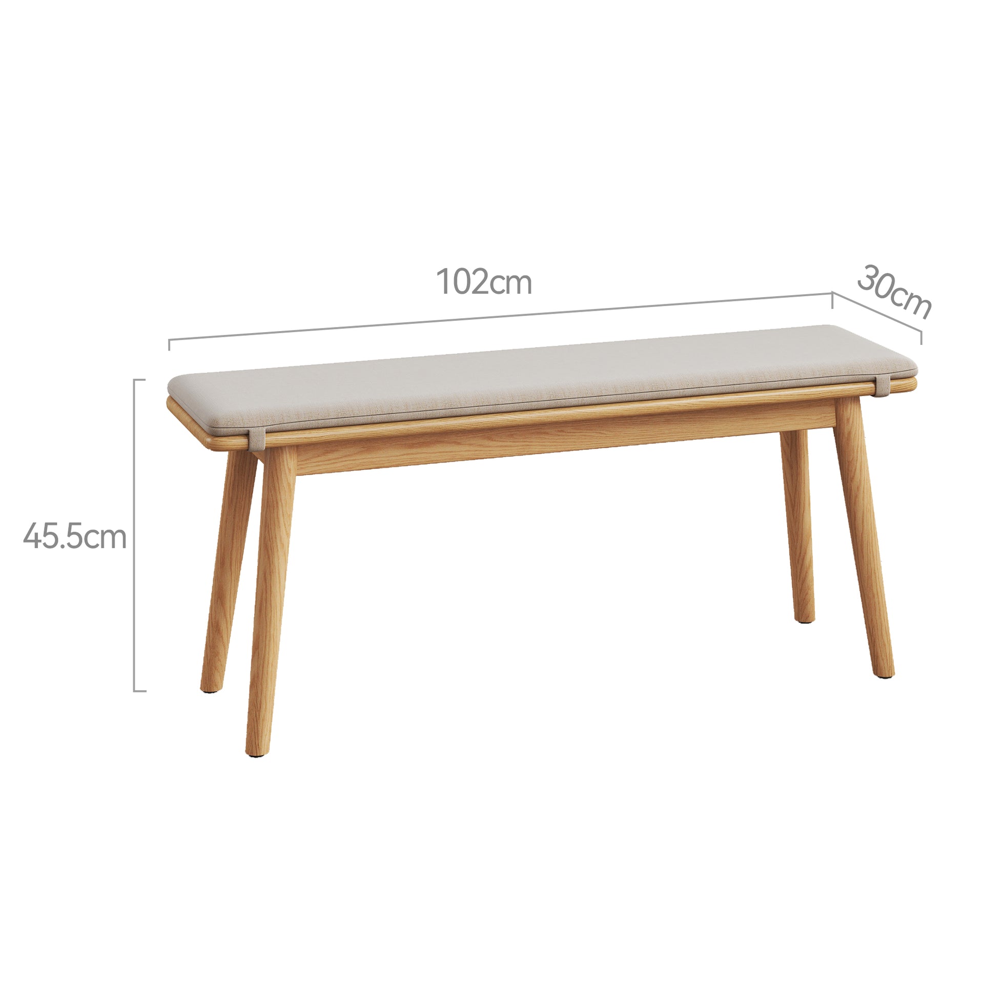 Legnano Dining Bench, Wood, 1M