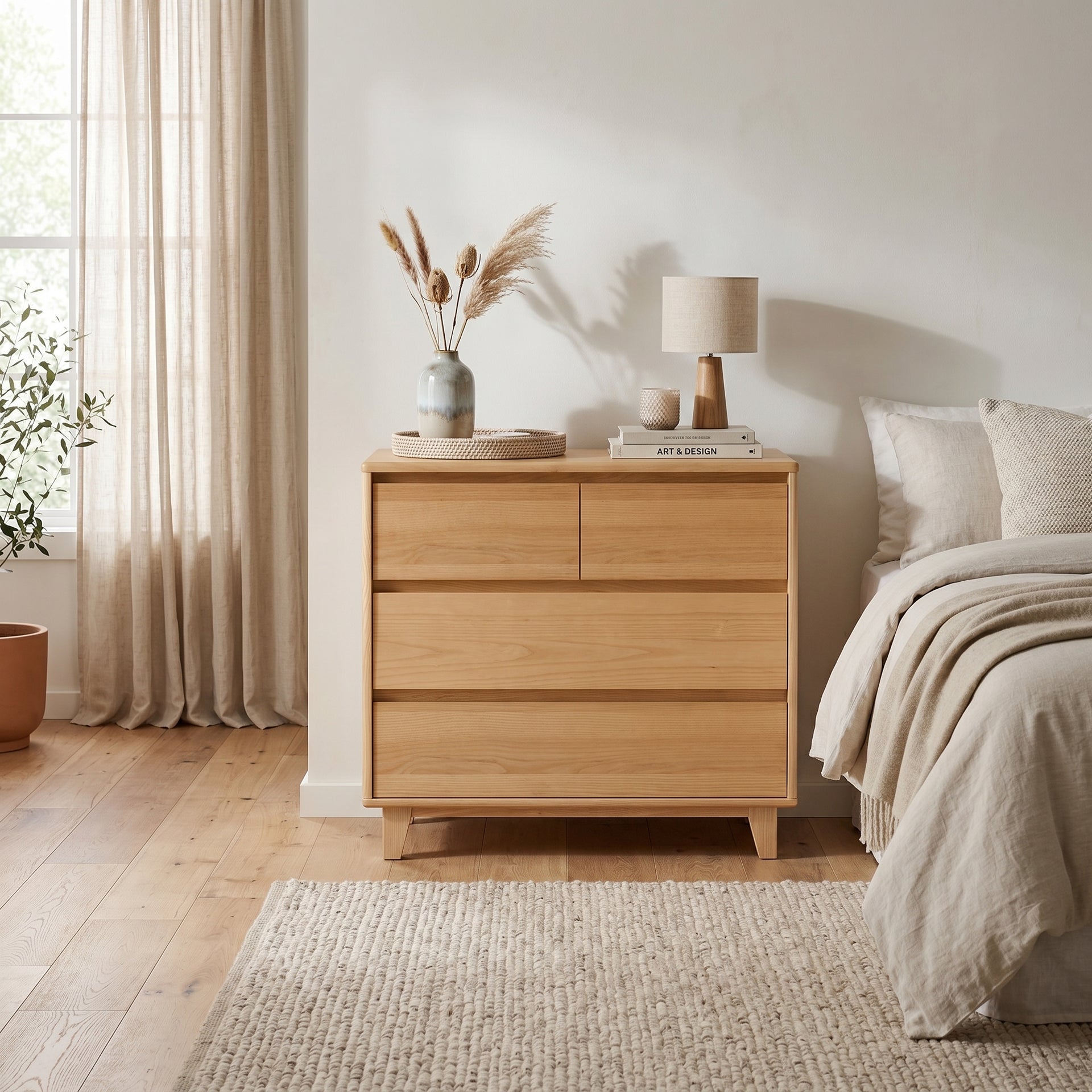 Arezzo 2 over 2 Lowboy, Wood