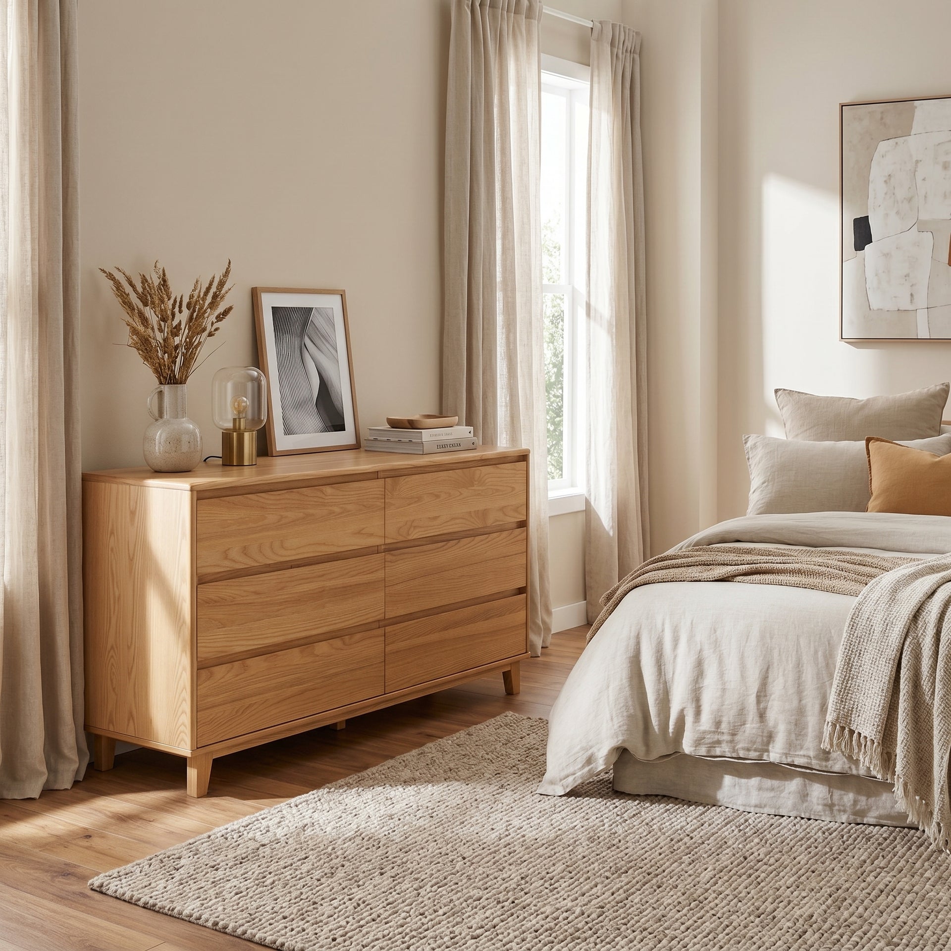 Arezzo 6 Drawers Chest, Wood