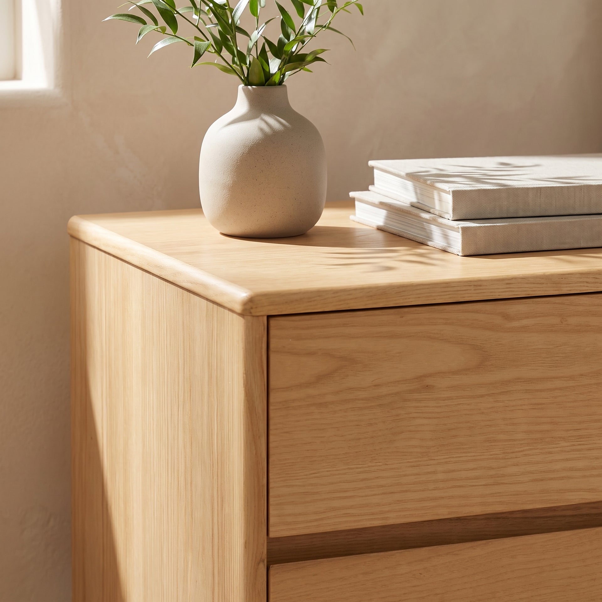 Arezzo Bedside Table, Wood