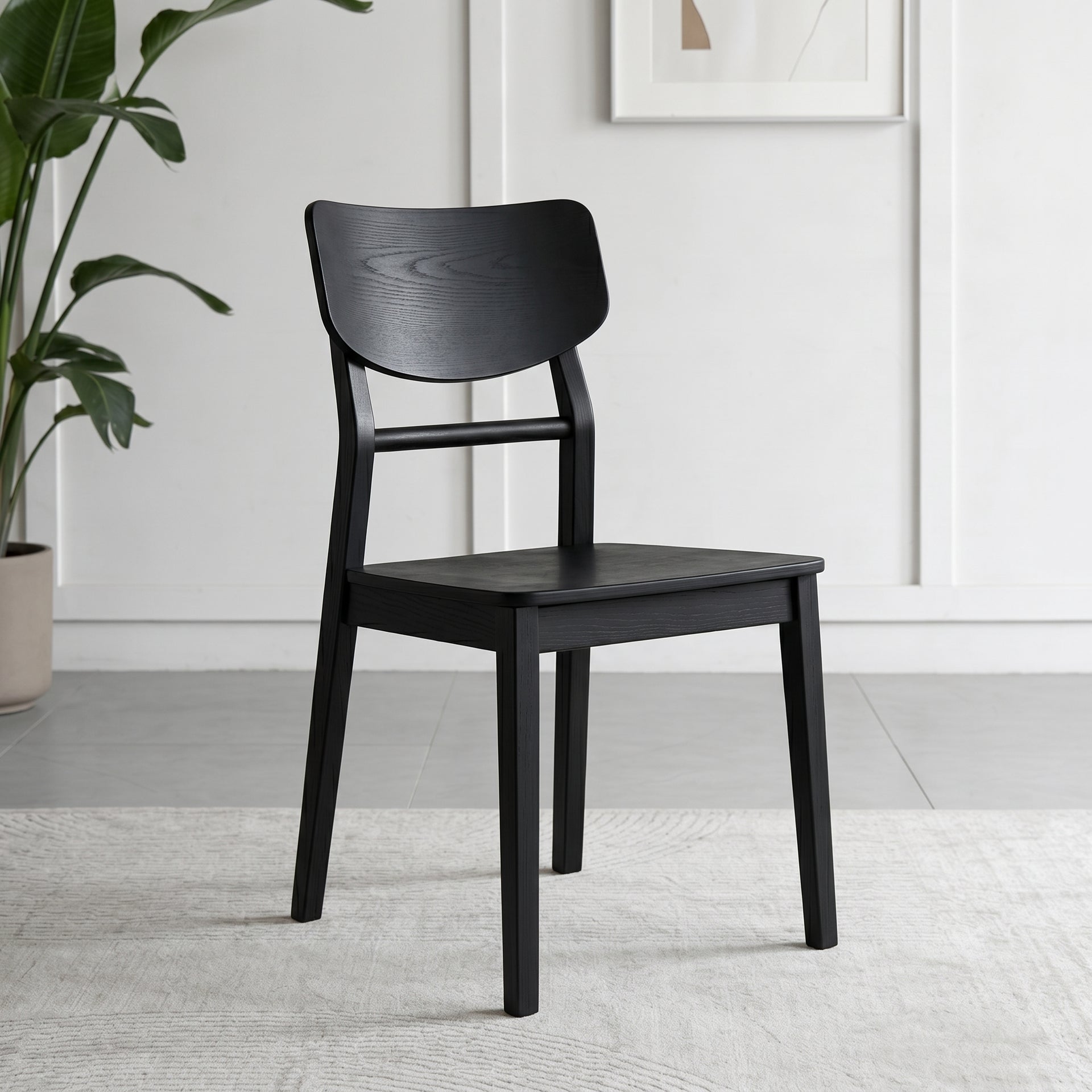 Arezzo Dining Chair, Black(Set of 2)