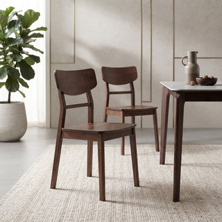 Arezzo Dining Chair, Walnut, Set of 2