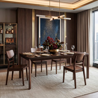 Arezzo Standard Dining Table, Claro Walnut, 1.8M