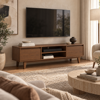 Arezzo TV Stand, 1.5M, Claro Walnut
