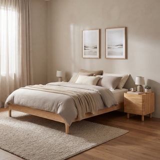 Aria Solidwood Bedframe, Queen