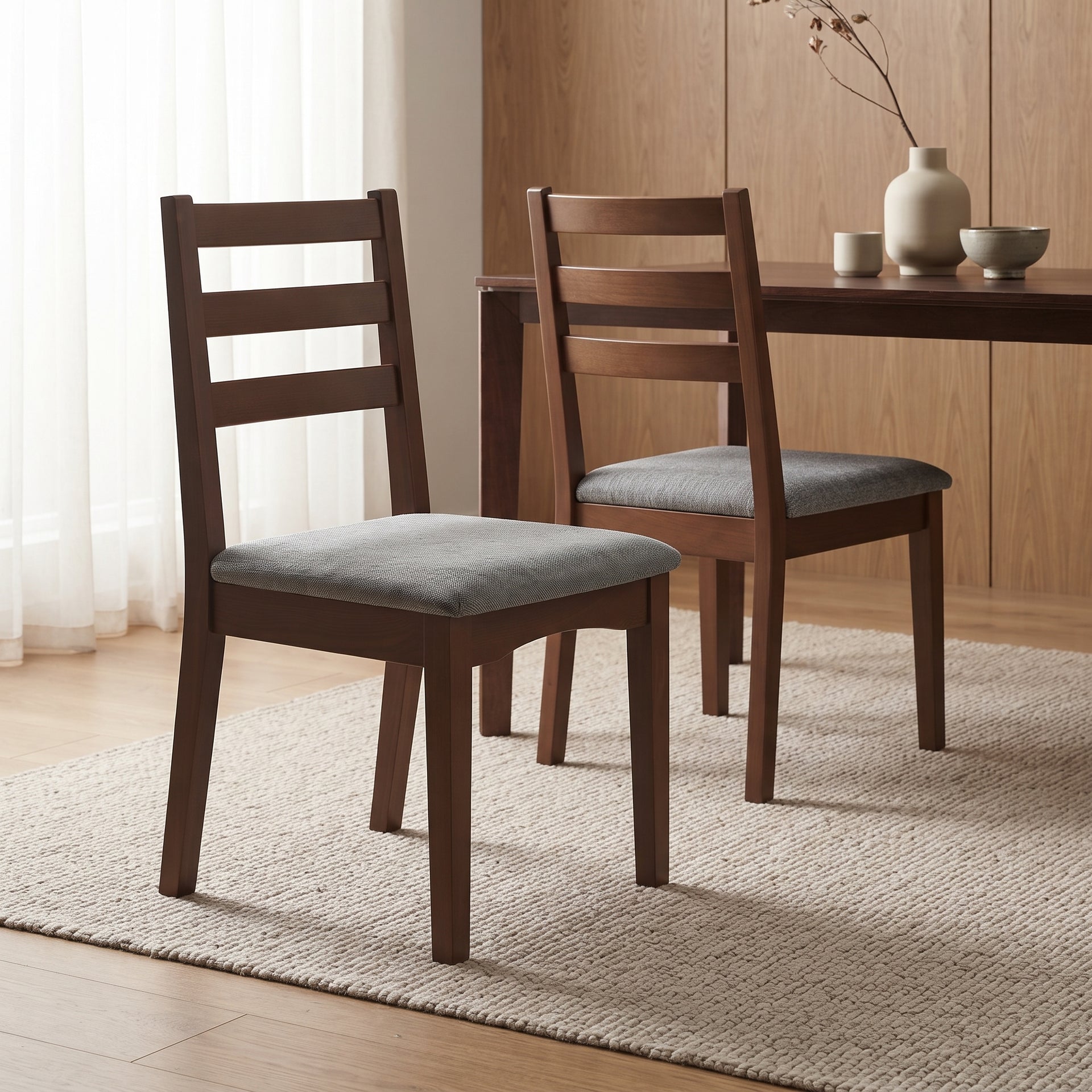 Armati Dining Chair, Claro Walnut, Set of 2