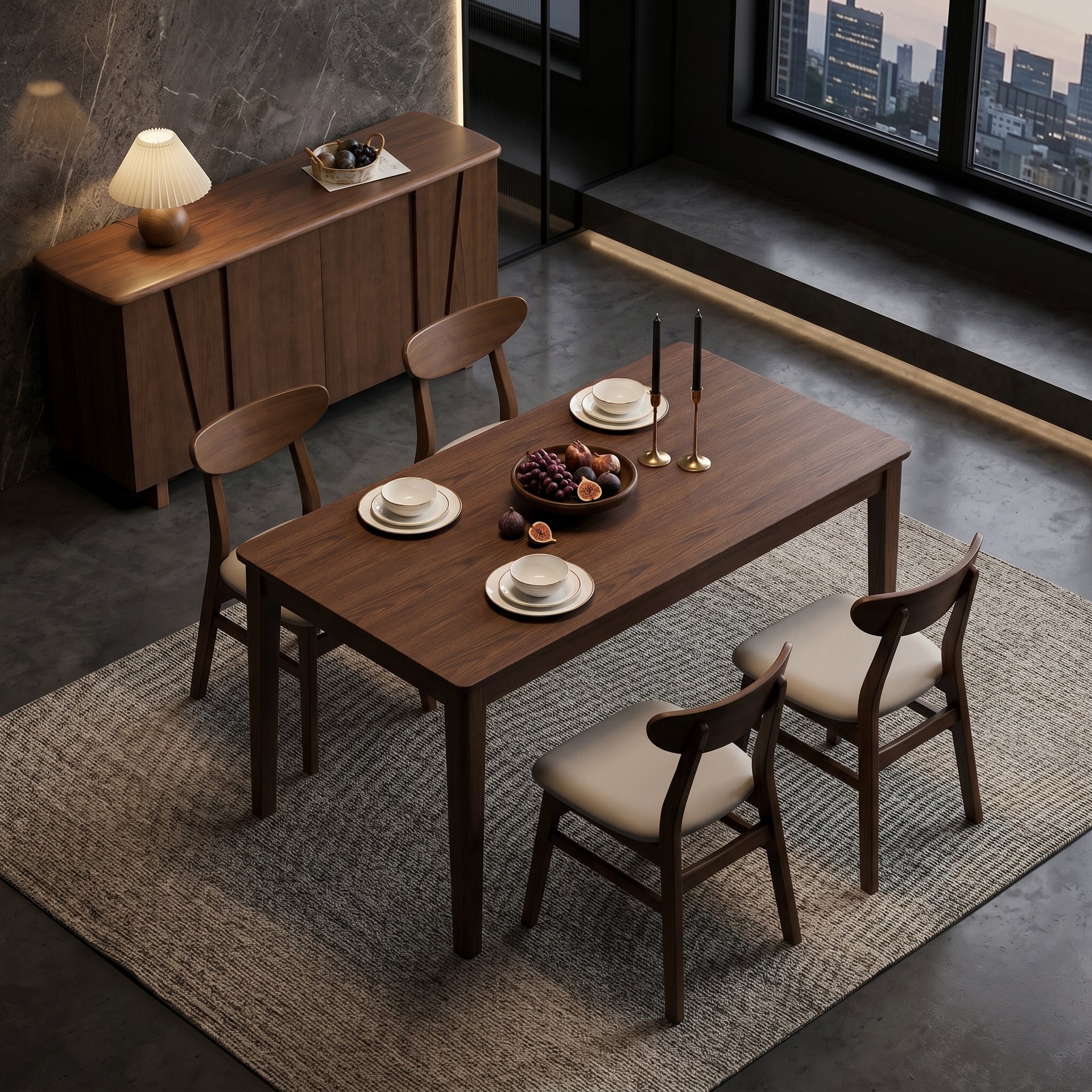 Armati Dining Table, Claro Walnut, 1.6M