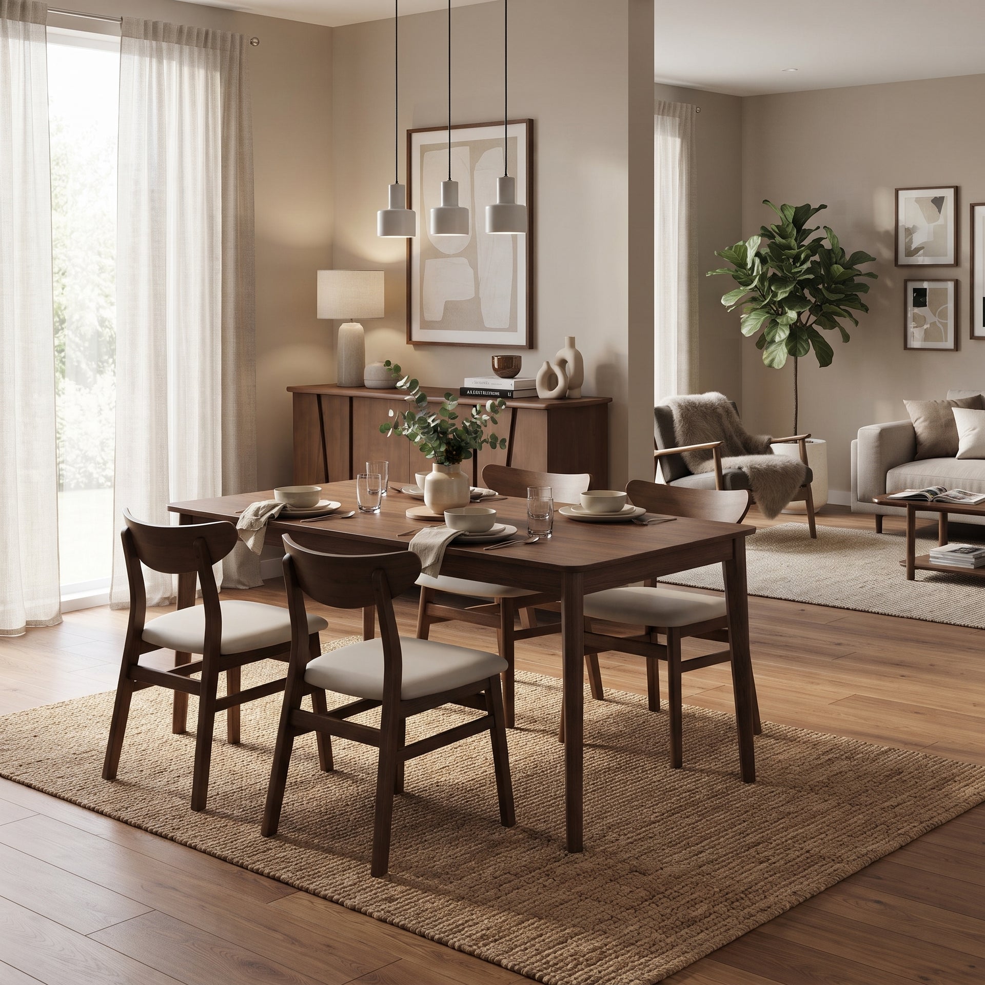 Armati Dining Table, Claro Walnut, 1.6M