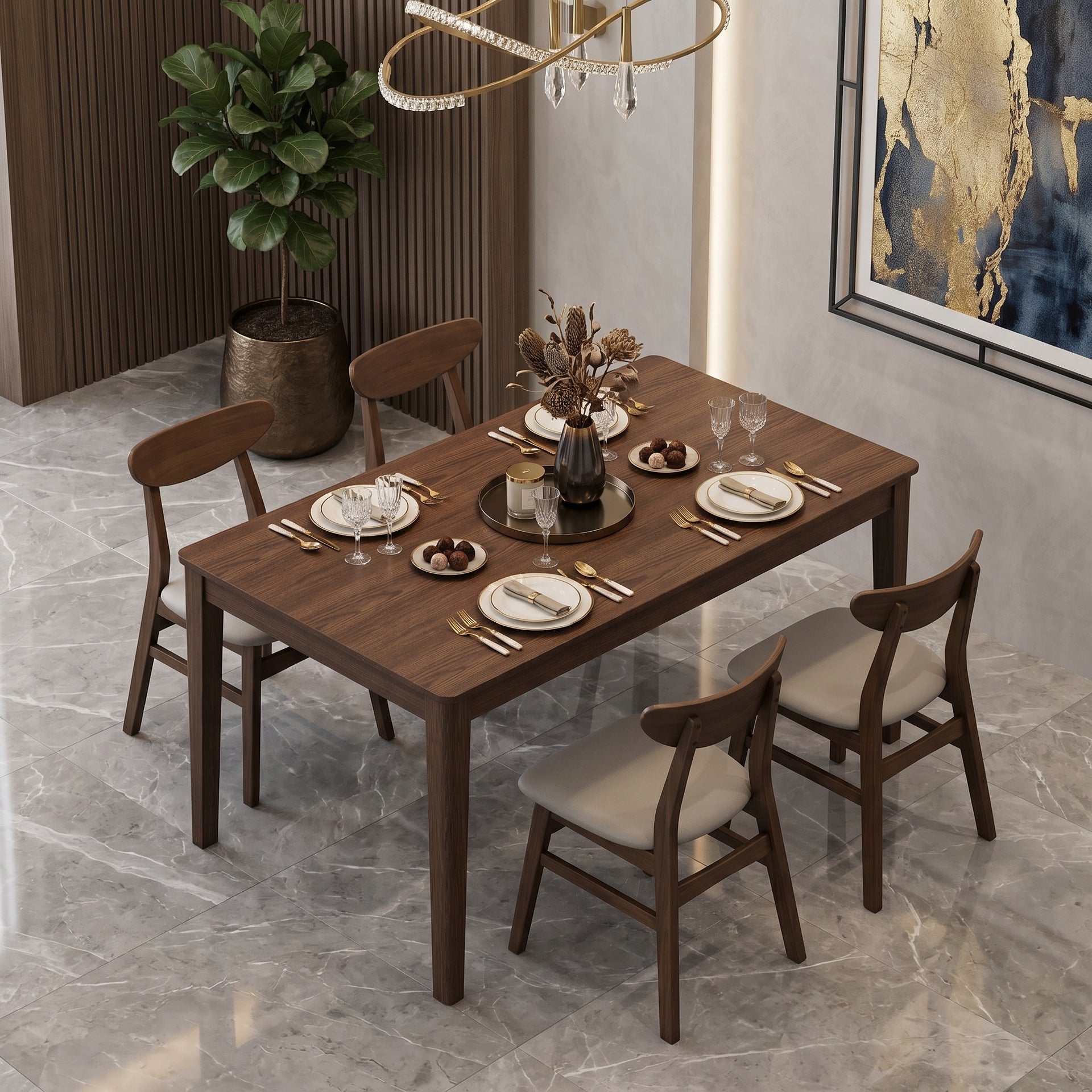 Armati Dining Table, Claro Walnut, 1.8M