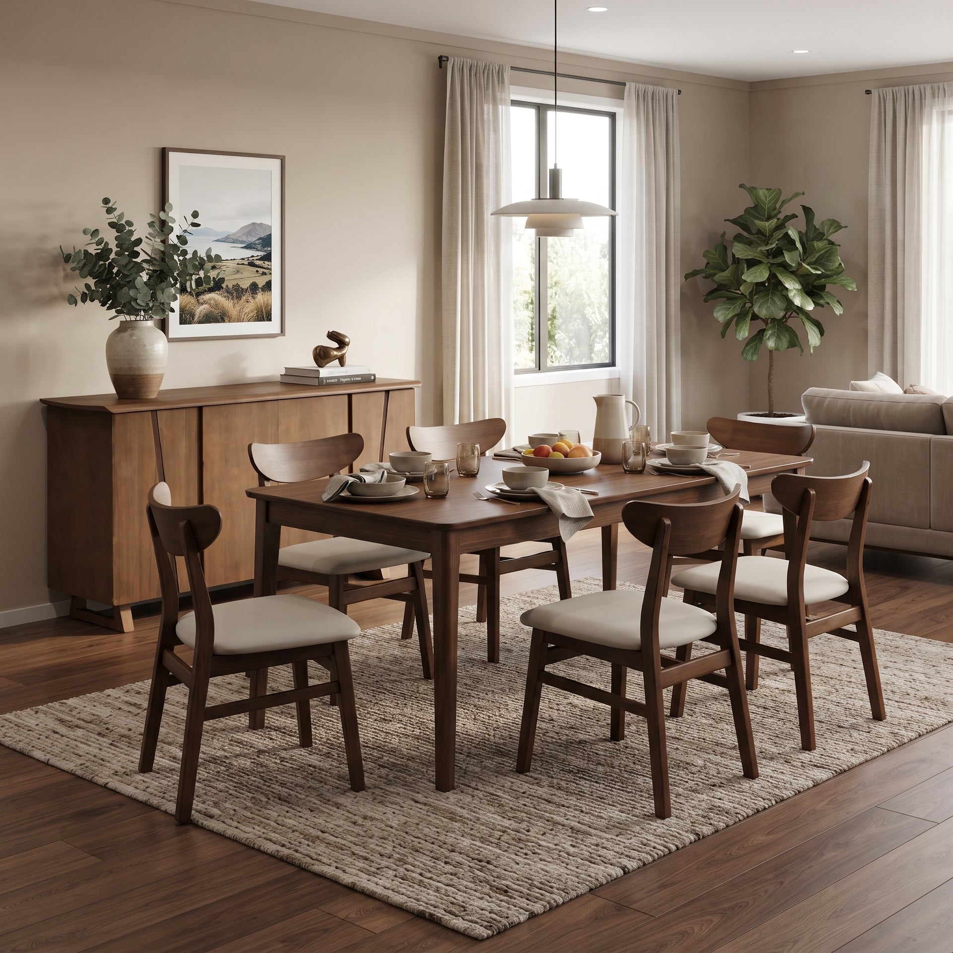 Armati Dining Table, Claro Walnut, 1.8M