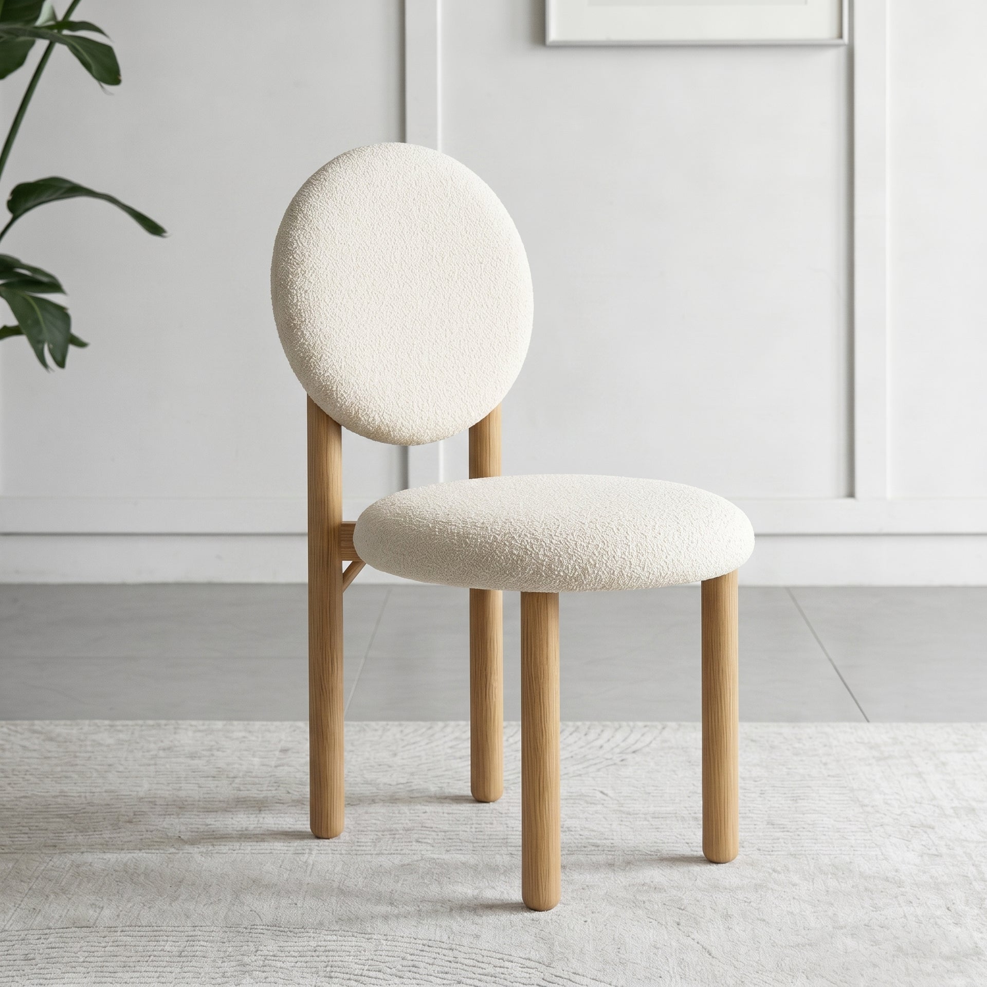 Bono Solidwood Dining Chair, Beige, Set of 2