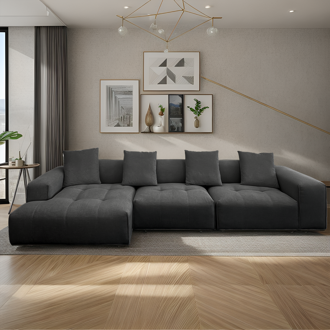 Bosa sectional sofa, Dark Grey