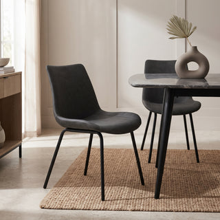 Bubbio Dining Chair, Grey, Set of 2