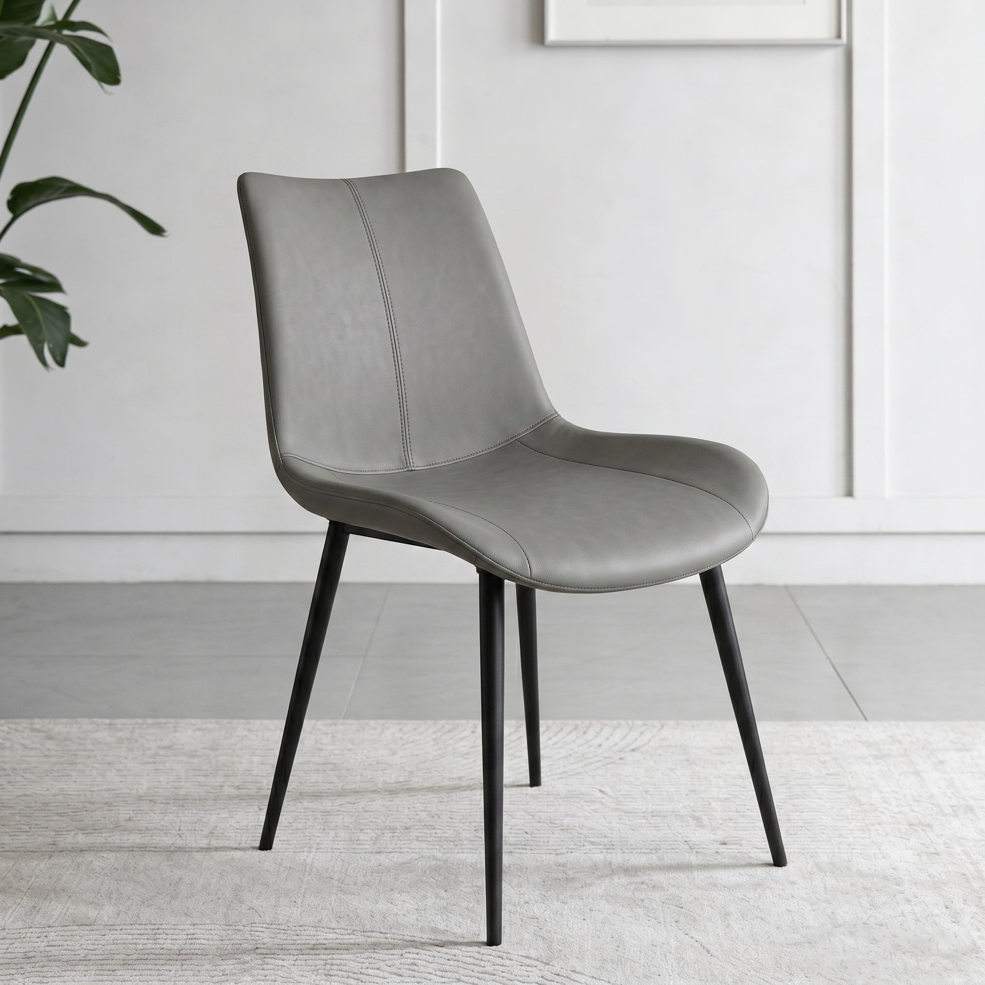 Bubbio Dining Chair, Grey, Set of 4