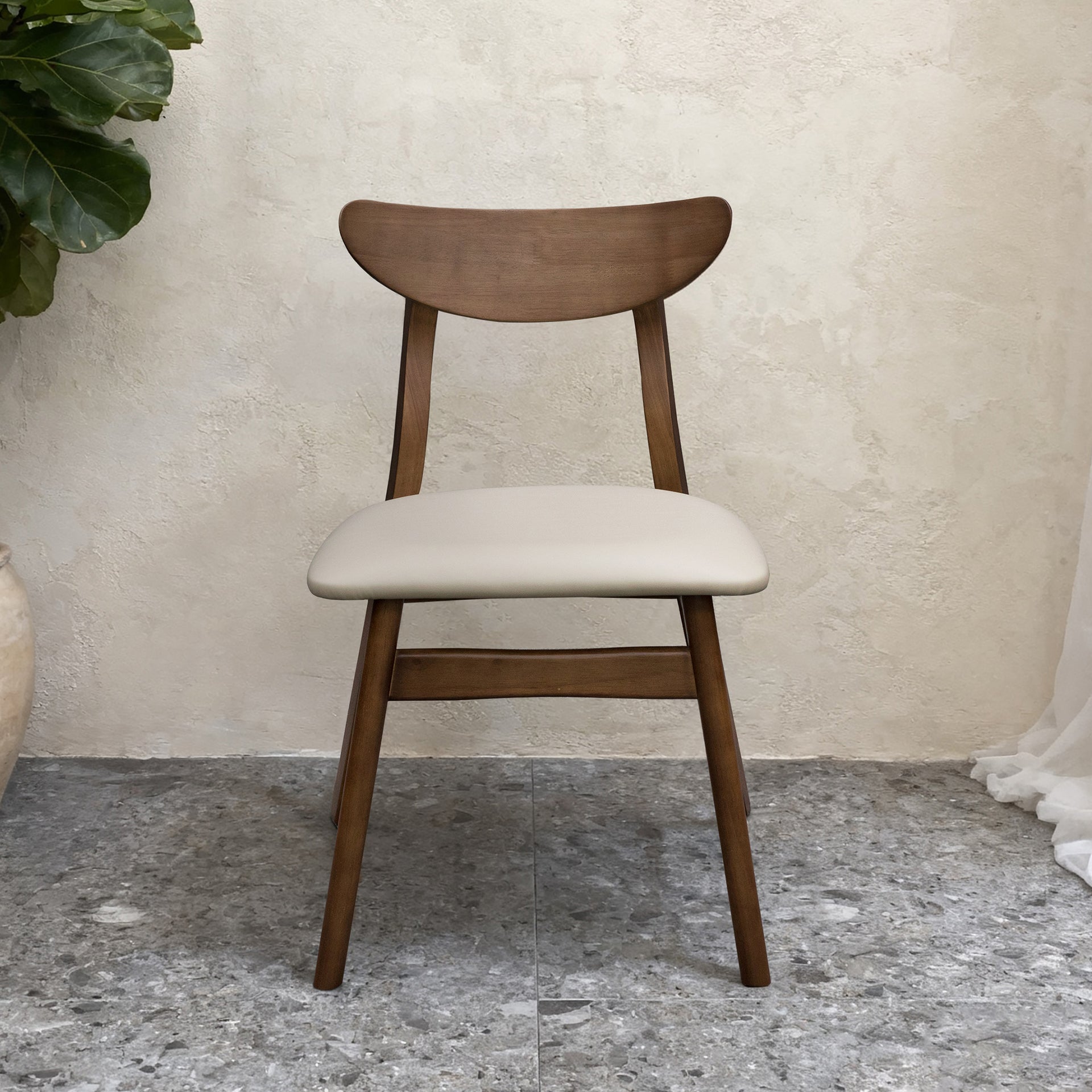 Legnano Hansen Dining Chair, Walnut, Set of 2