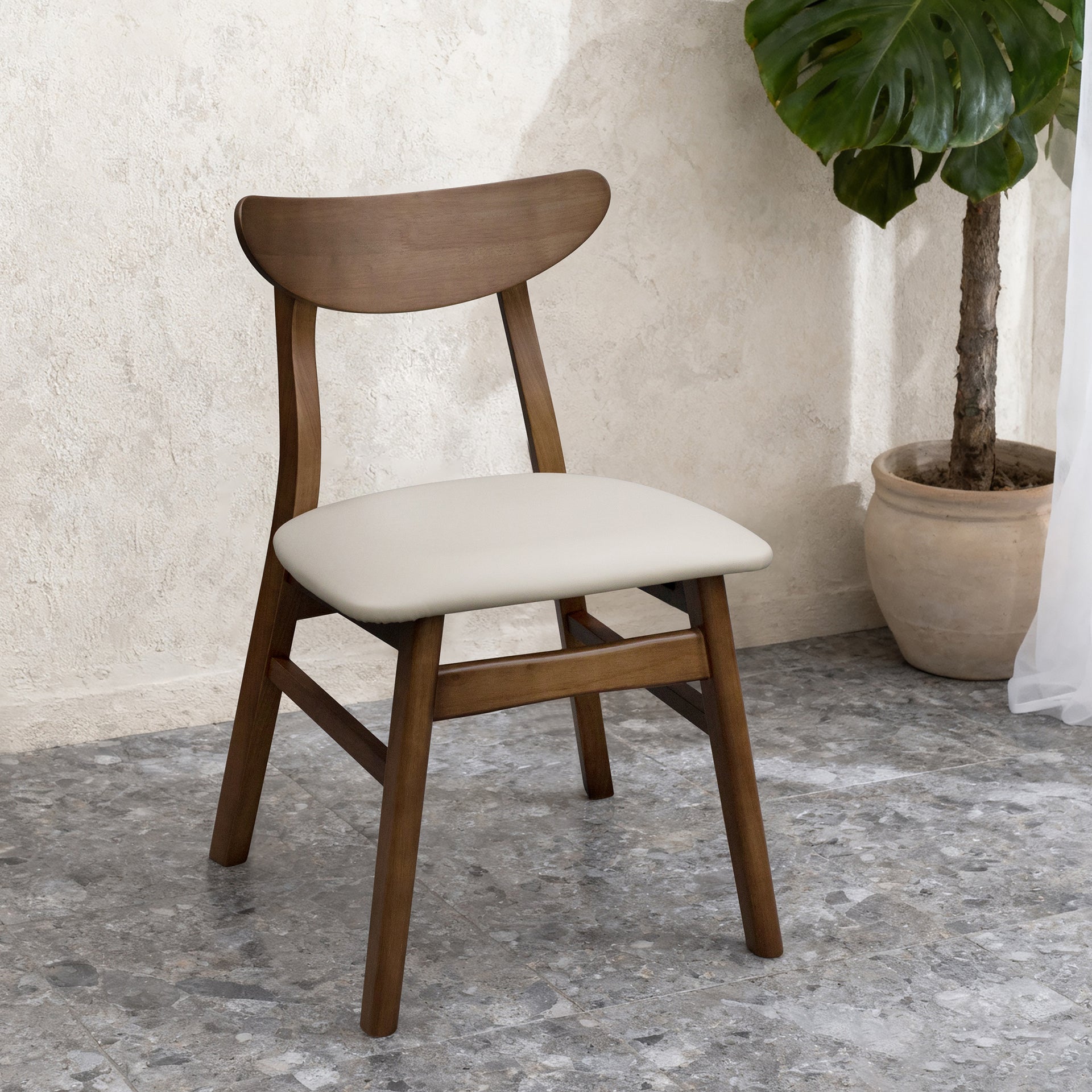 Legnano Hansen Dining Chair, Walnut, Set of 2