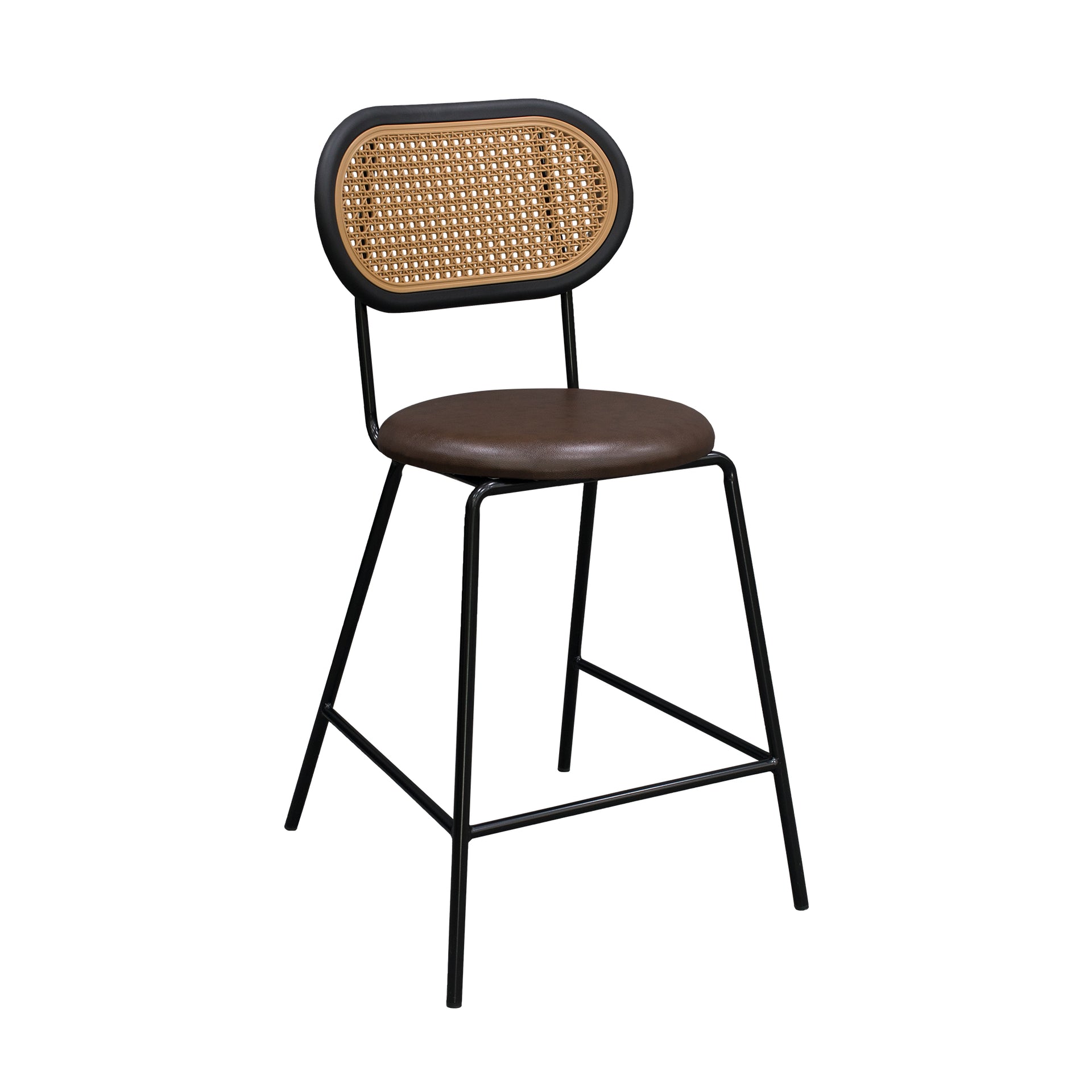 Mira Bar Chair, Black/brown, Set of 3
