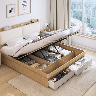 Turin Storage Bed Base, Queen