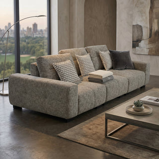 Castel 3 Seater Adjustable Sofa, Restored  Brown
