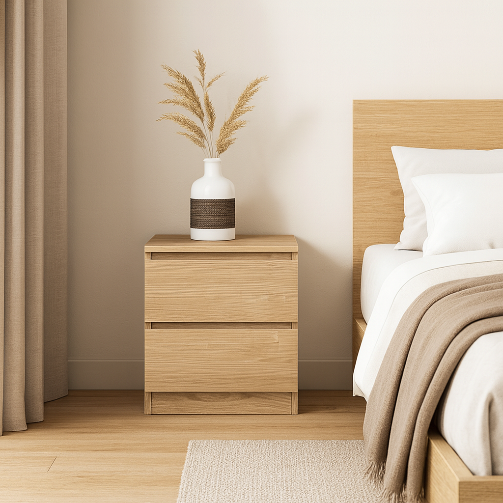 Sotta Bedside Table, Oak