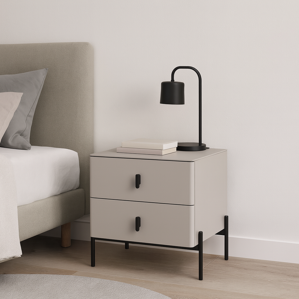 Staffa Bedside table, Beige