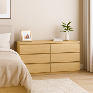 Sotta 6 Drawers Chest, Oak