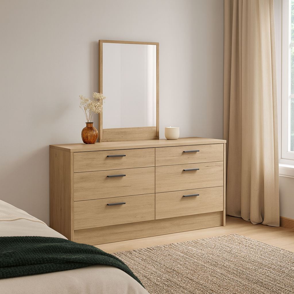 Platsa Mirror, Grey Oak