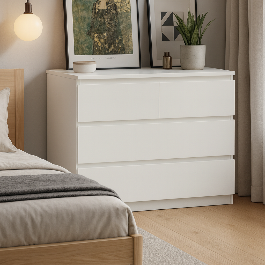 Sotta 2 over 2 Lowboy, White