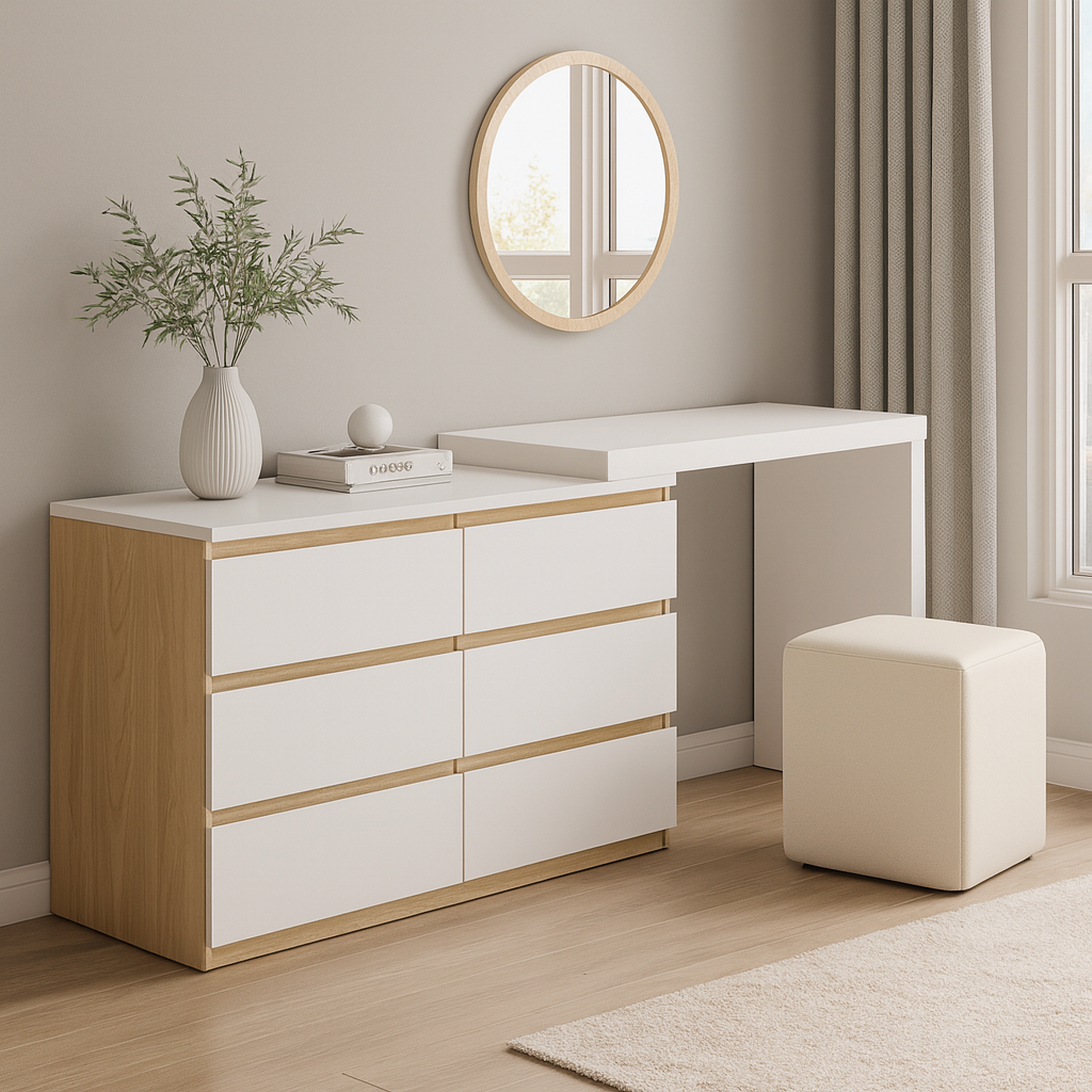 Sotta Chest Extension Table, 1.2M, White