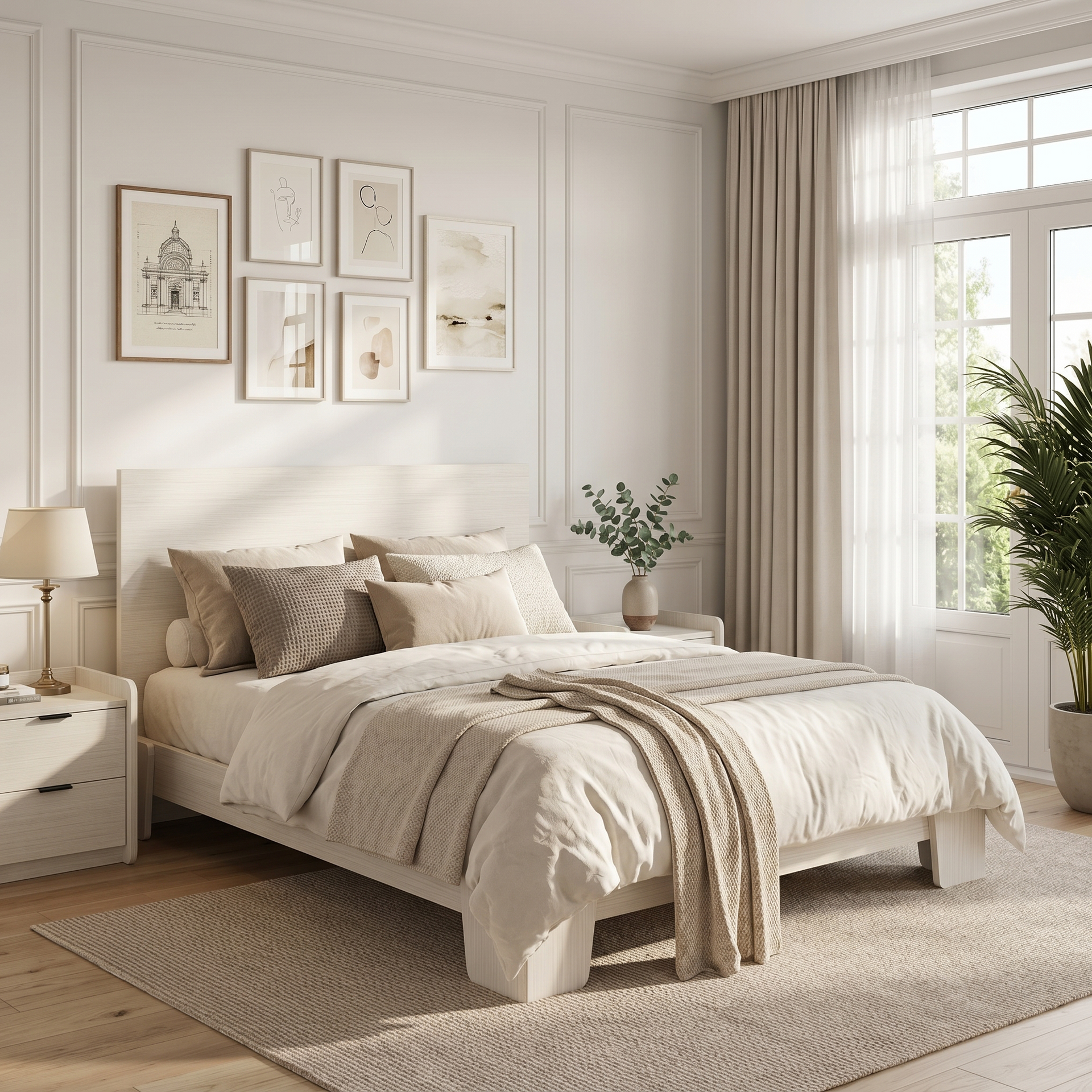 Corsi Bedframe, Queen, White