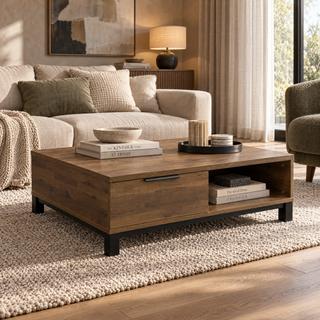 Corsi Coffee Table, 1.1M, Elmwood