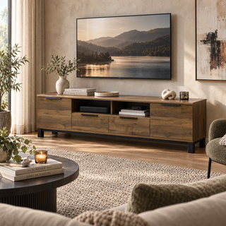 Corsi TV Stand, 1.8M, Elmwood