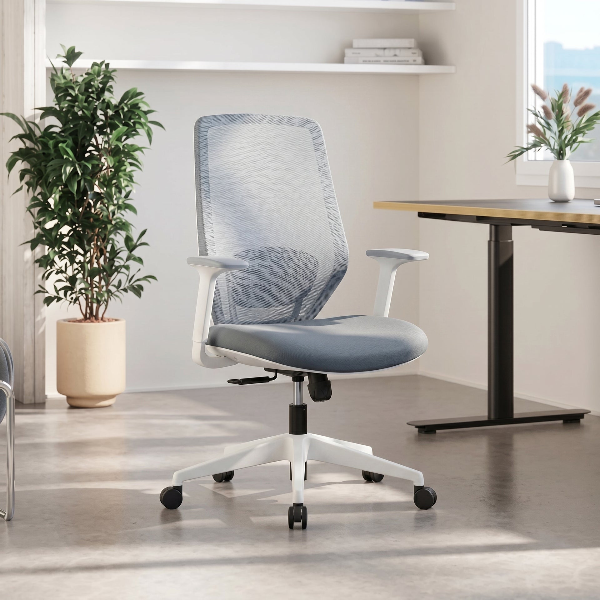 Fomia Office Chair, Light grey