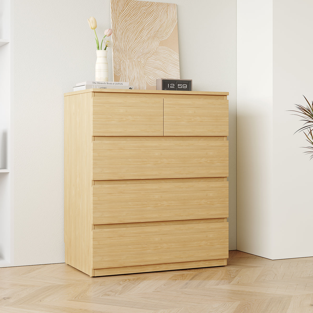 Sotta 2 over 3 Tallboy, Oak