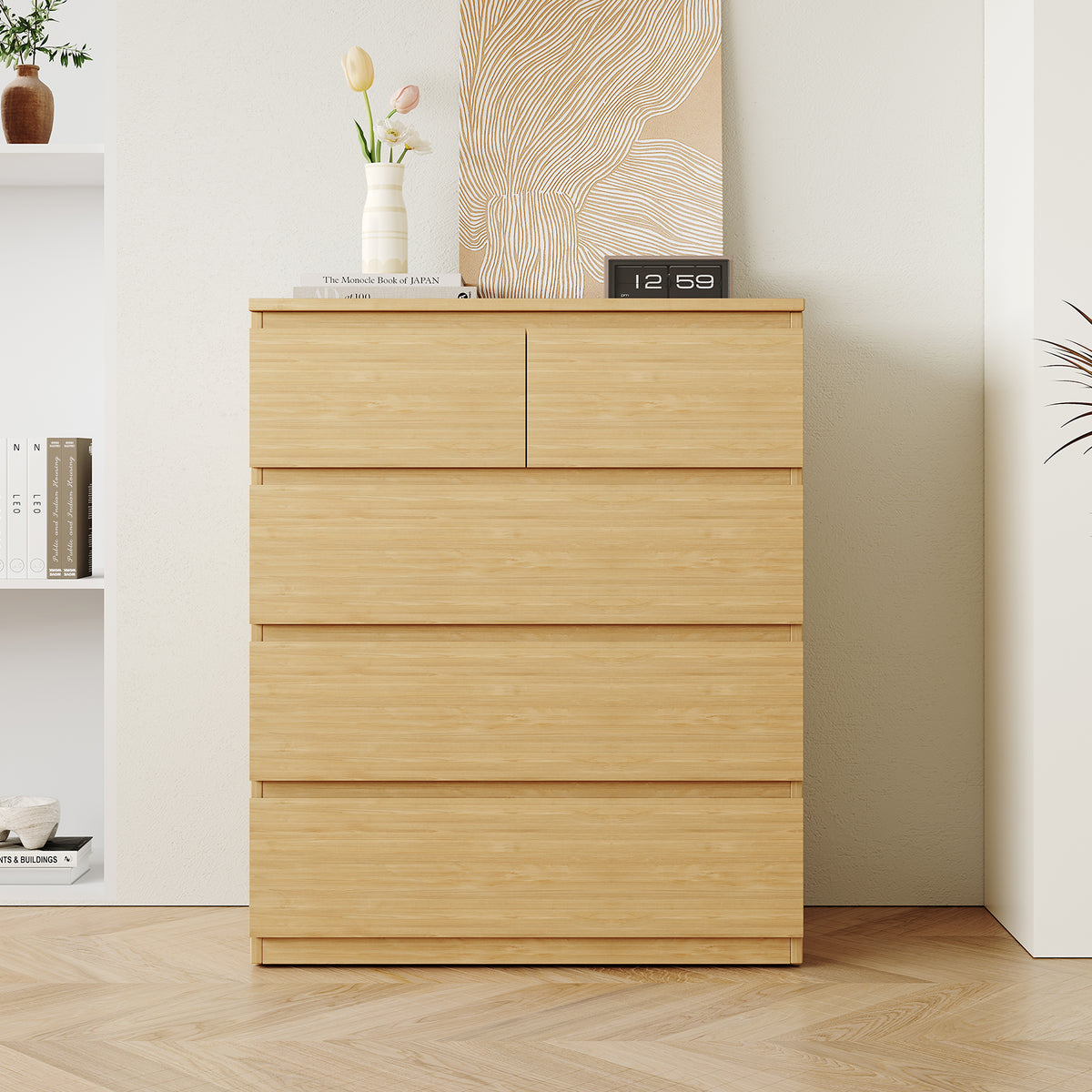 Sotta 2 over 3 Tallboy, Oak