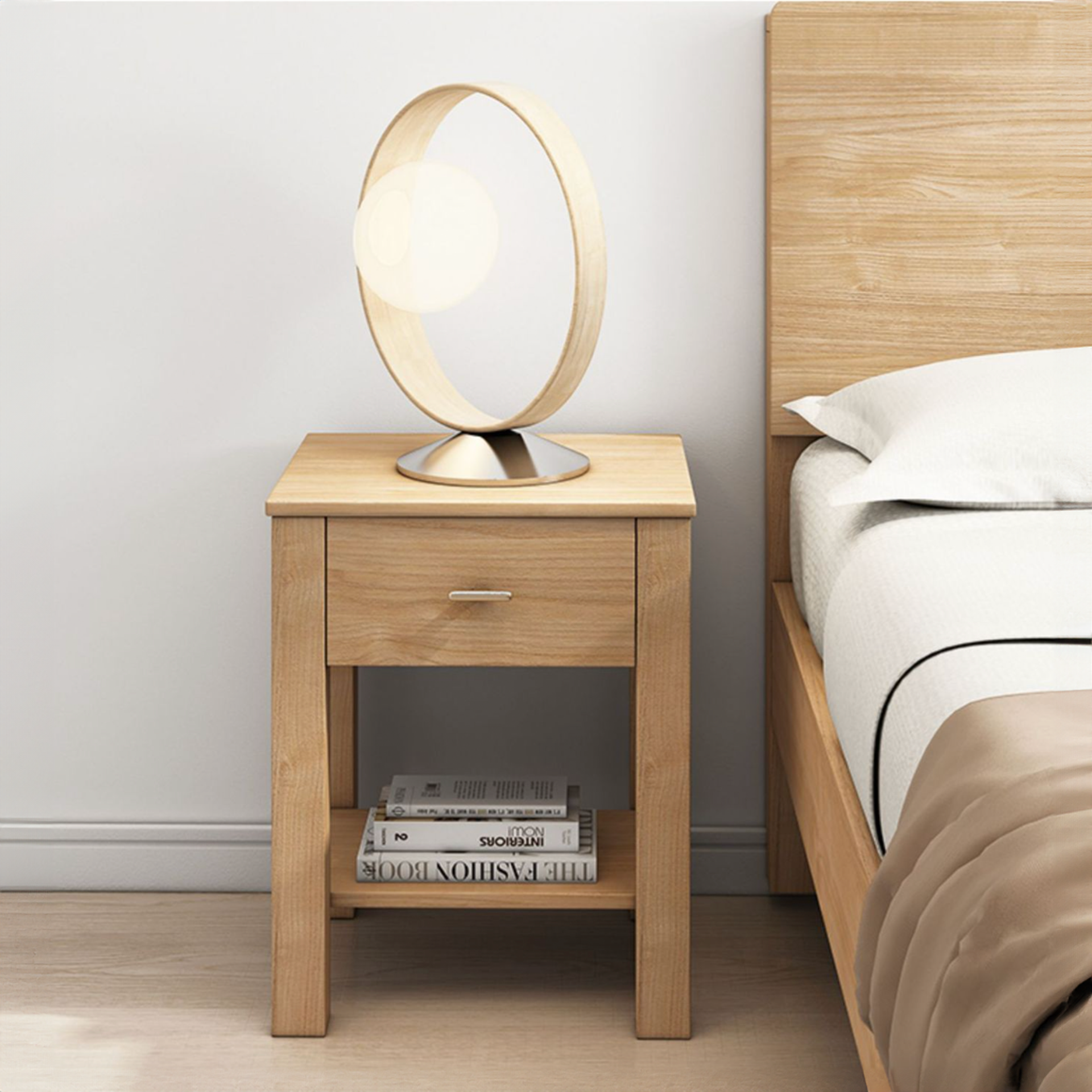 Modena Bedside Table, OAK