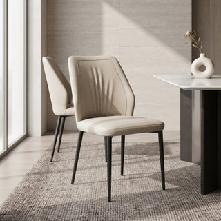 Gela Dining Chair, Beige, Set of 2