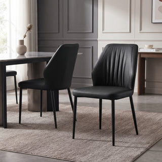Gela Dining Chair, Black, Set of 2
