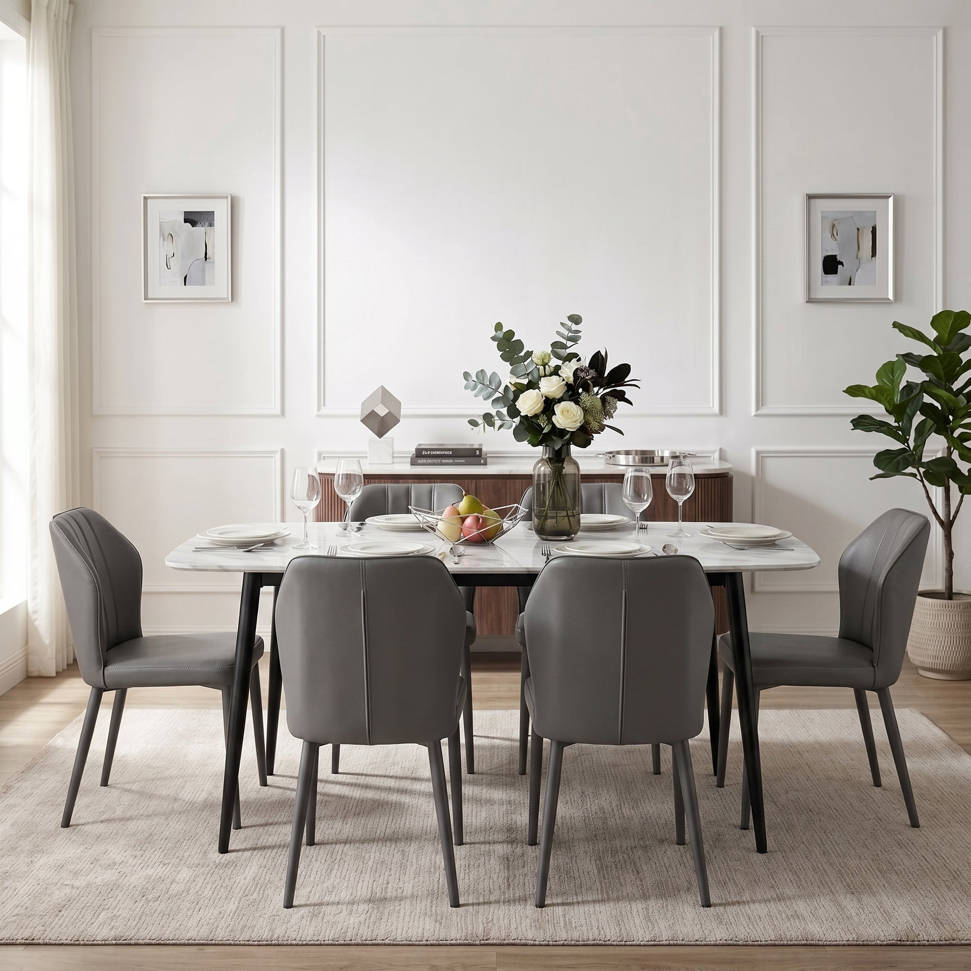 Italian Dining Table, 1.6M, Blue Beilu