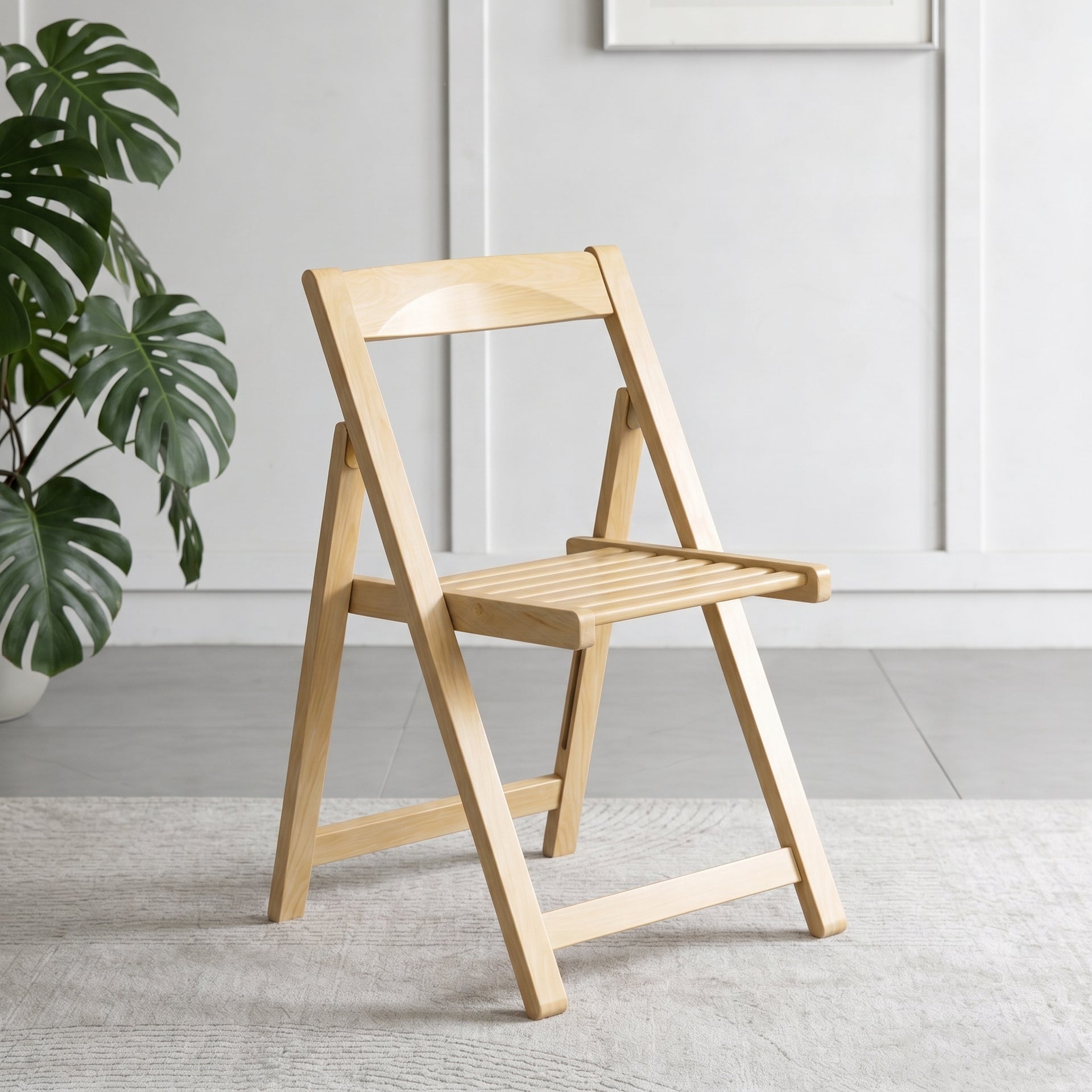 Lecce Foldable Dining Chair, Wood, Set of 2