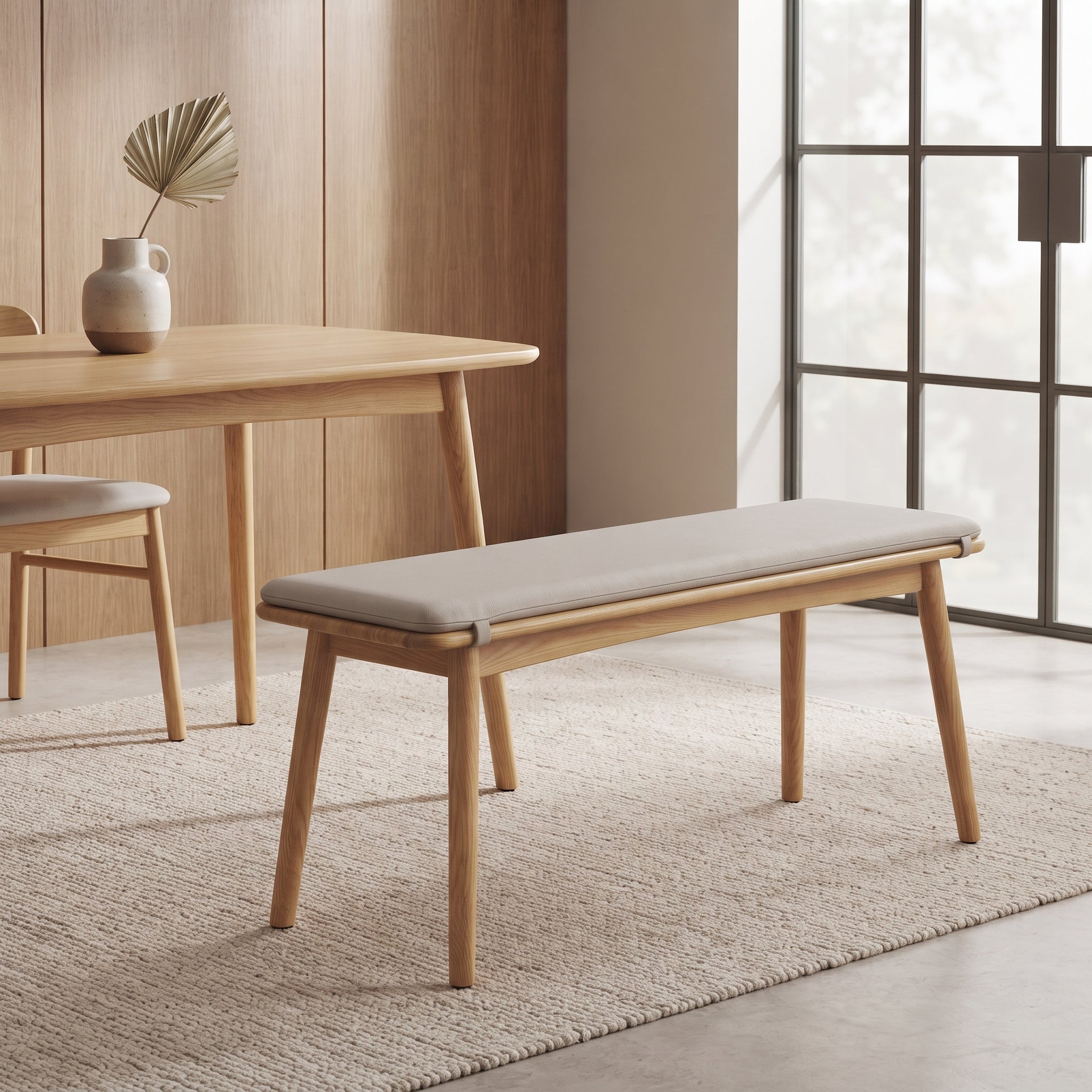 Legnano Dining Bench, 1M, Wood