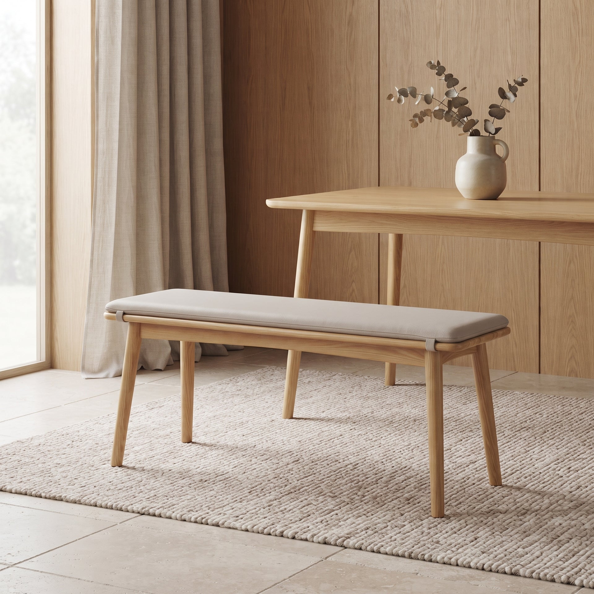 Legnano Dining Bench, Wood, 1.4M