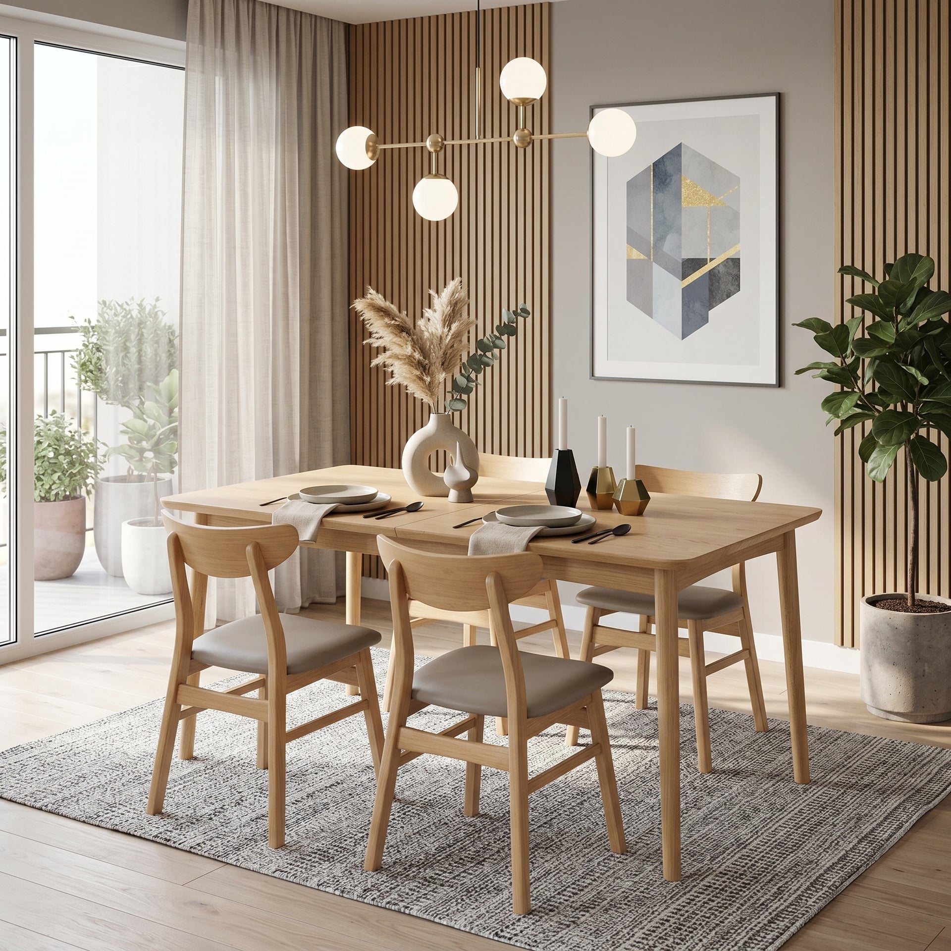 Legnano Extendable Dining Table, 1.4-1.7M, Wood