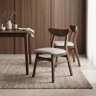 Legnano Hansen Dining Chair, Walnut, Set of 2