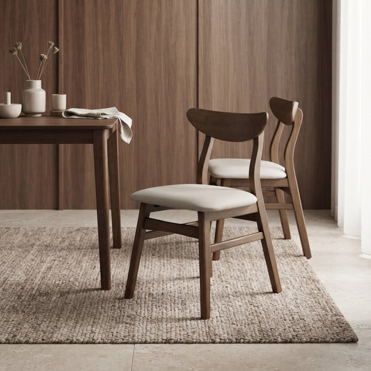 Legnano Hansen Dining Chair, Walnut, Set of 2