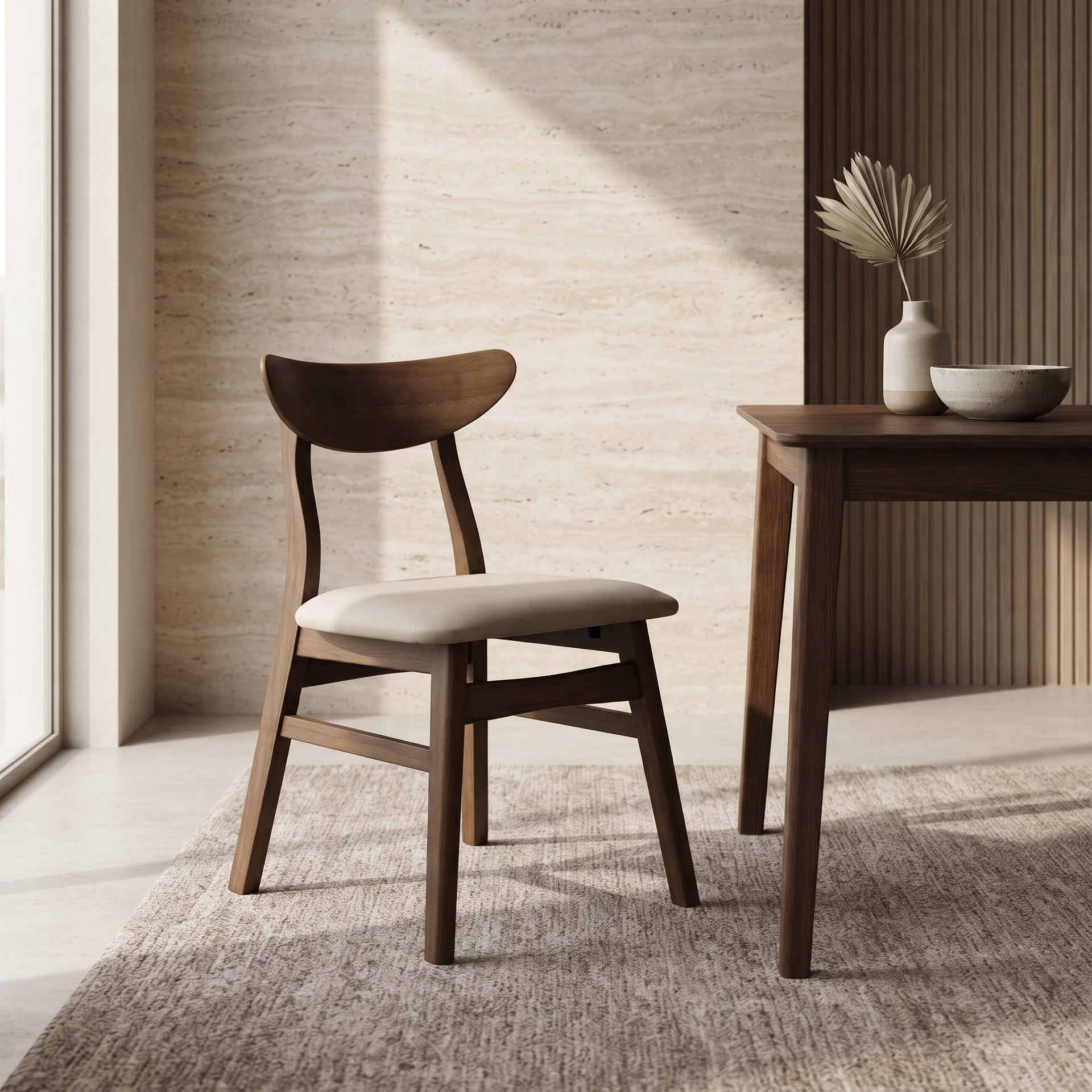 Legnano Hansen Dining Chair, Walnut, Set of 2