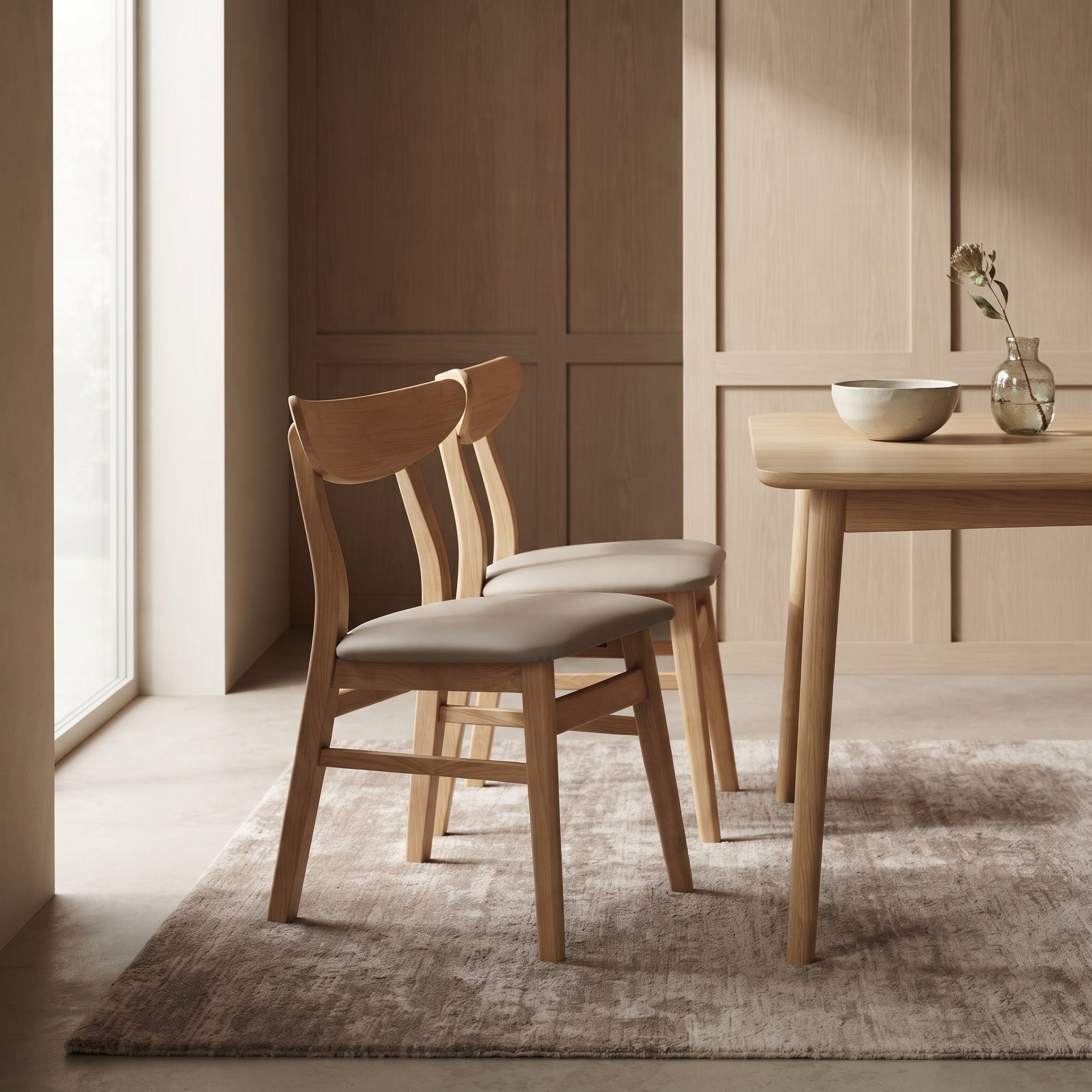 Legnano Hansen Dining Chair, Wood, Set of 2